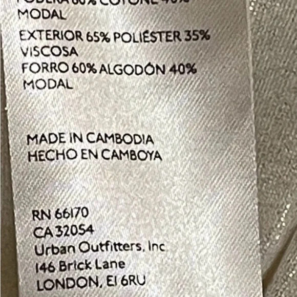 Anthropologie Shimmer Sleeveless Metallic Ivory Tank Top Bubble Hem Boho Small - Picture 10 of 10